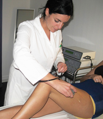 application des soins ultrasons par praticien méthode laurand pour effet peau orange